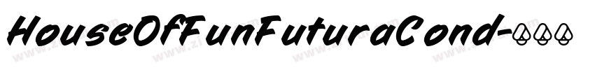 HouseOfFunFuturaCond字体转换