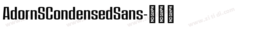 AdornSCondensedSans字体转换