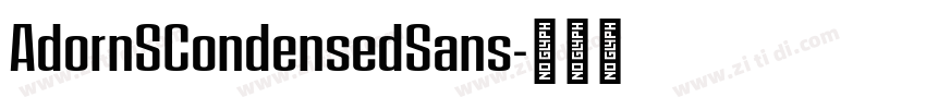 AdornSCondensedSans字体转换