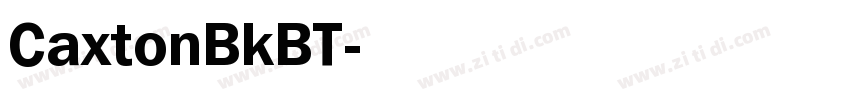 CaxtonBkBT字体转换