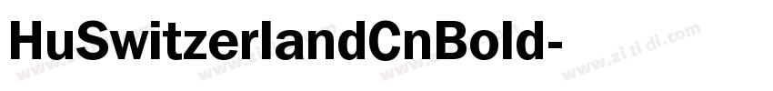 HuSwitzerlandCnBold字体转换