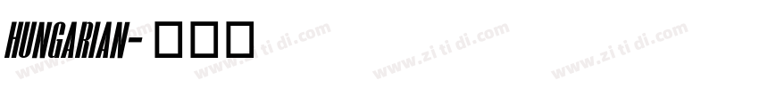 hungarian字体转换