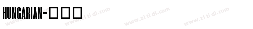 hungarian字体转换