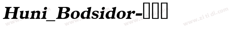 Huni_Bodsidor字体转换