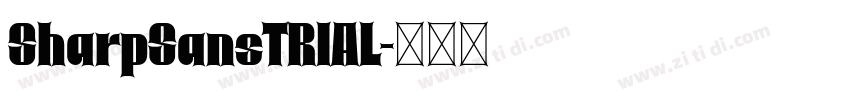 SharpSansTRIAL字体转换