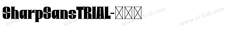 SharpSansTRIAL字体转换