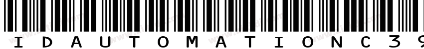 IDAutomationC39字体转换