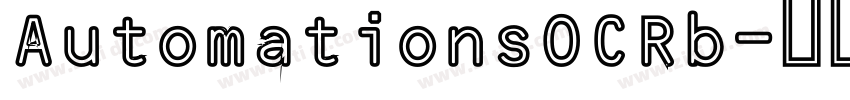 AutomationsOCRb字体转换