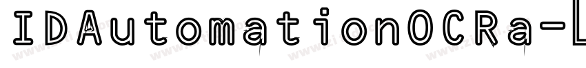 IDAutomationOCRa字体转换