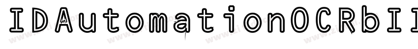 IDAutomationOCRbIII字体转换
