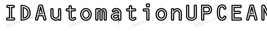 IDAutomationUPCEANM字体转换