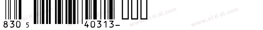 IDAutomationEAN13字体转换