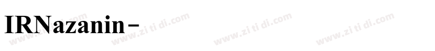 IRNazanin字体转换