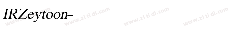 IRZeytoon字体转换