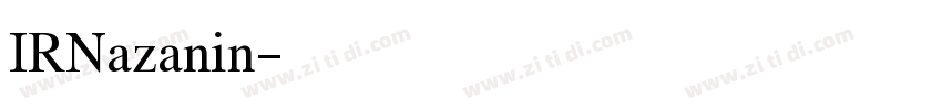 IRNazanin字体转换