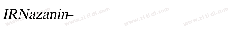 IRNazanin字体转换