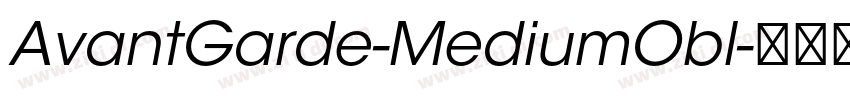 AvantGarde-MediumObl字体转换