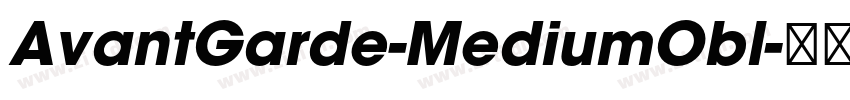 AvantGarde-MediumObl字体转换