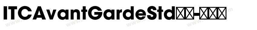 ITCAvantGardeStd字体字体转换