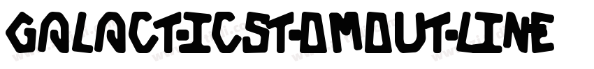 GalacticStomOutline字体转换