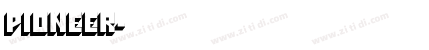 pioneer字体转换