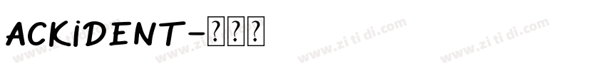 Ackident字体转换