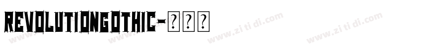 RevolutionGothic字体转换