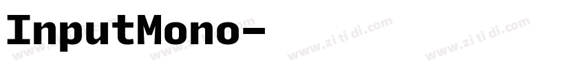 InputMono字体转换