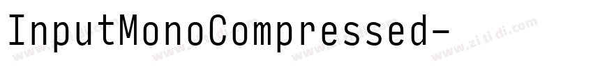 InputMonoCompressed字体转换