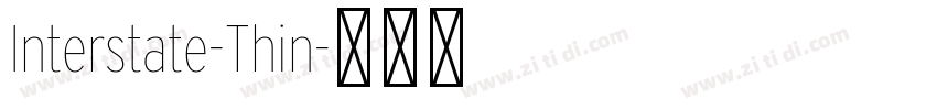 Interstate-Thin字体转换