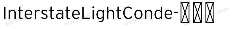 InterstateLightConde字体转换