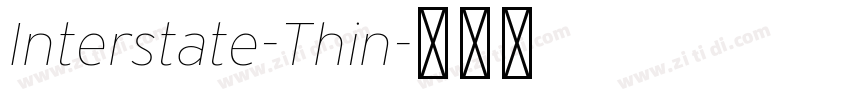 Interstate-Thin字体转换