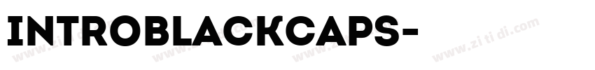 IntroBlackCaps字体转换
