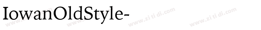 IowanOldStyle字体转换 IowanOldStyle字体转换