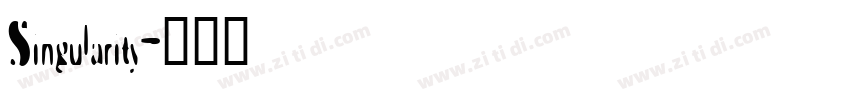 Singularity字体转换