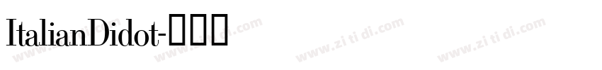 ItalianDidot字体转换