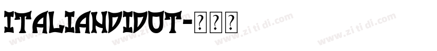ItalianDidot字体转换