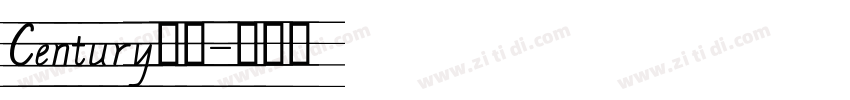 Century斜体字体转换
