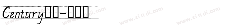 Century斜体字体转换