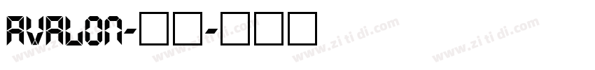 Avalon-常规字体转换