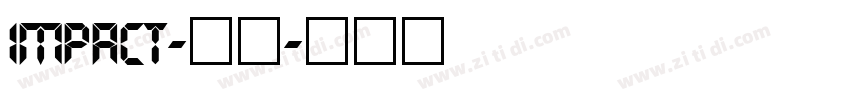 Impact-常规字体转换