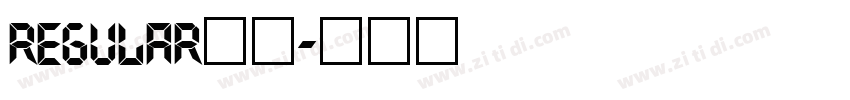 Regular常规字体转换