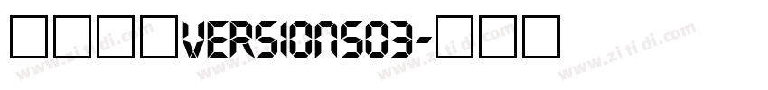 宋体常规Version503字体转换