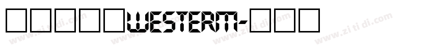 未来园常规Westerm字体转换