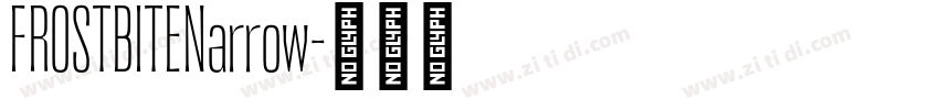 FROSTBITENarrow字体转换