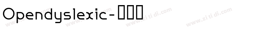 Opendyslexic字体转换