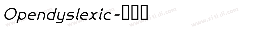 Opendyslexic字体转换