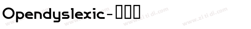 Opendyslexic字体转换