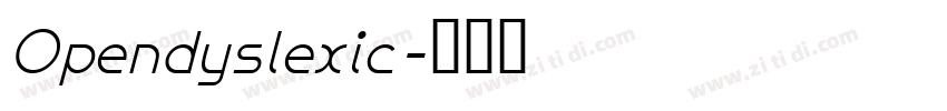 Opendyslexic字体转换