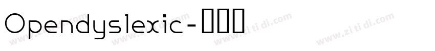 Opendyslexic字体转换